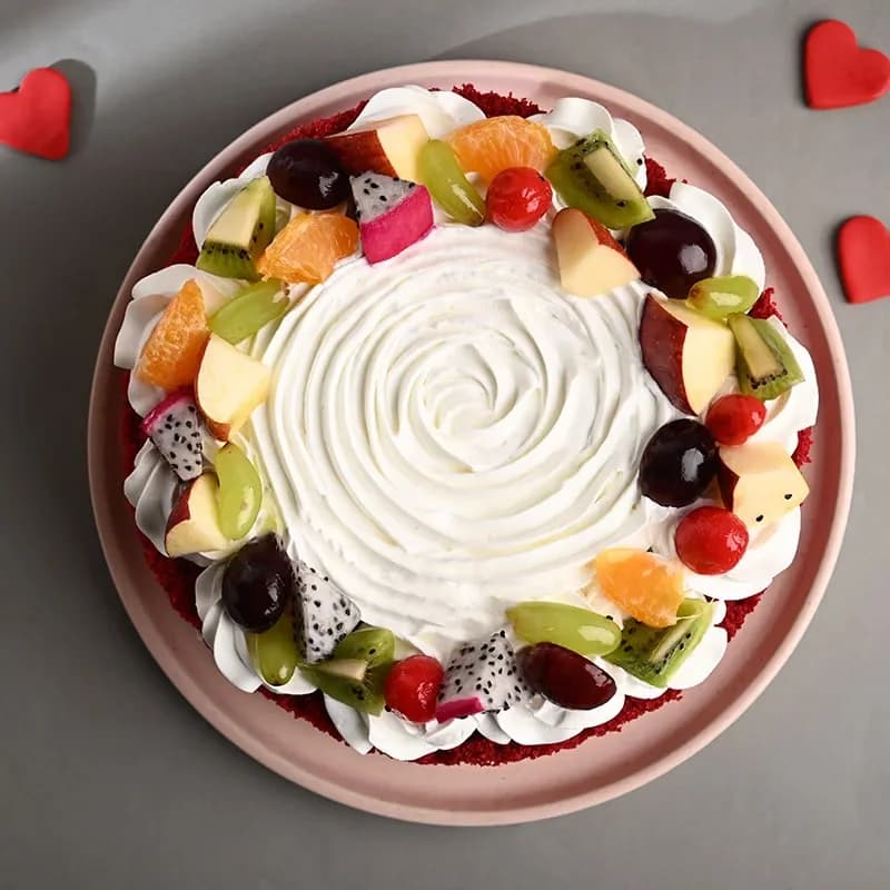 Layers Of Love Red Velvet Fruit Cake Sweet — view 3 of 3