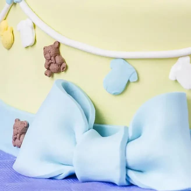 Blue Baby Shoes Truffle Cake  Delice 1 Kg — view 3 of 3