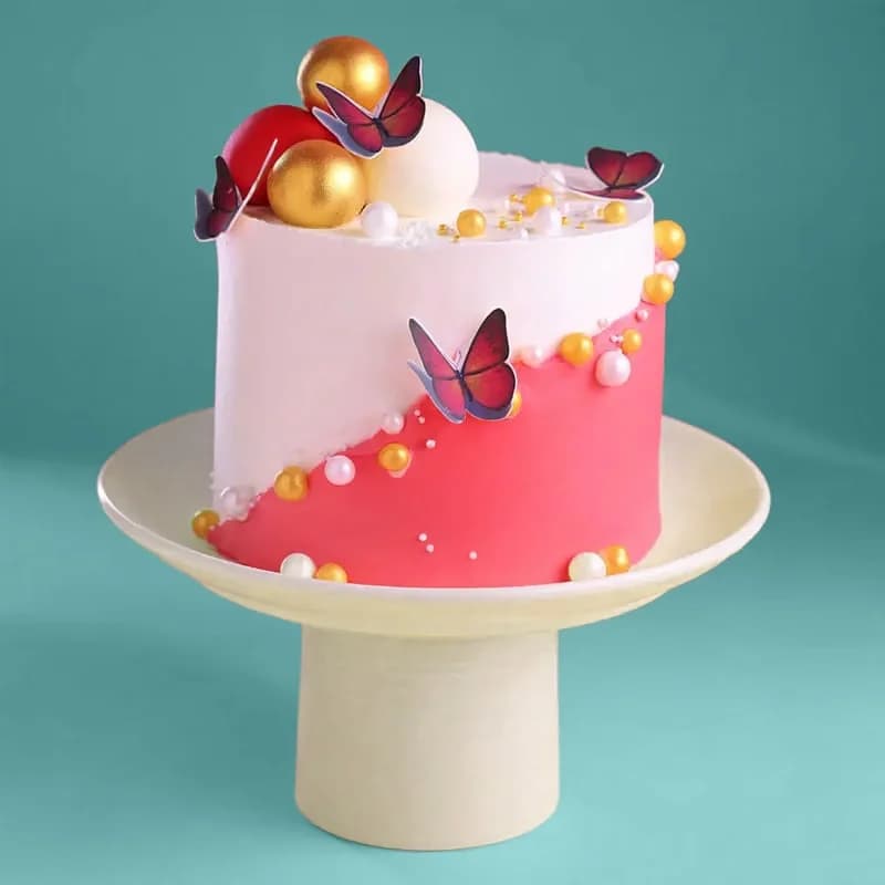 Pearls N Butterfly Themed Cake Delice — view 3 of 3