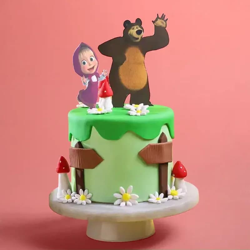 Masha N Bear Forest Scene Cake Sweet — view 3 of 3