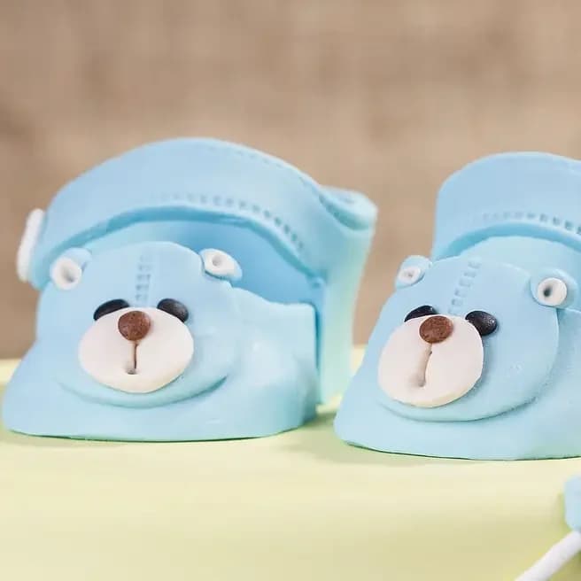 Blue Baby Shoes Truffle Cake  Delice 1 Kg — view 2 of 3