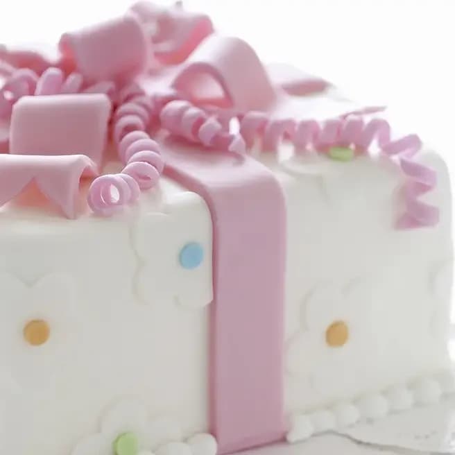 Pink Bow Wrap Truffle Cake Delice  1 Kg — view 2 of 3