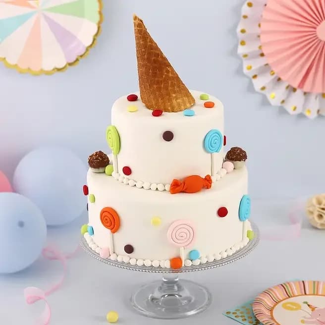 Party Lover 2 Tier Truffle Cake Sweet  2 Kg — view 2 of 3