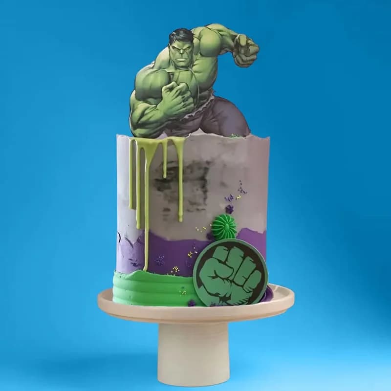 Epic Hulk Avenger Party Cake Delice — view 1 of 1