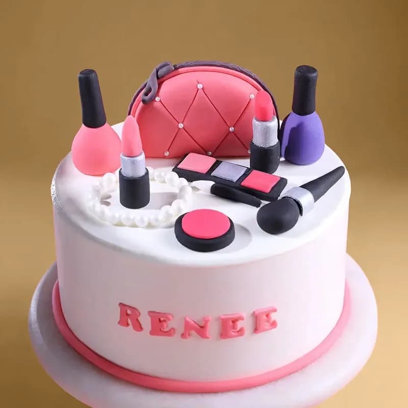 Beauty Lover Makeup Theme Cake Delice — view 2 of 3