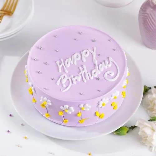 Pastel Purple Floral Cake Delice — view 1 of 3