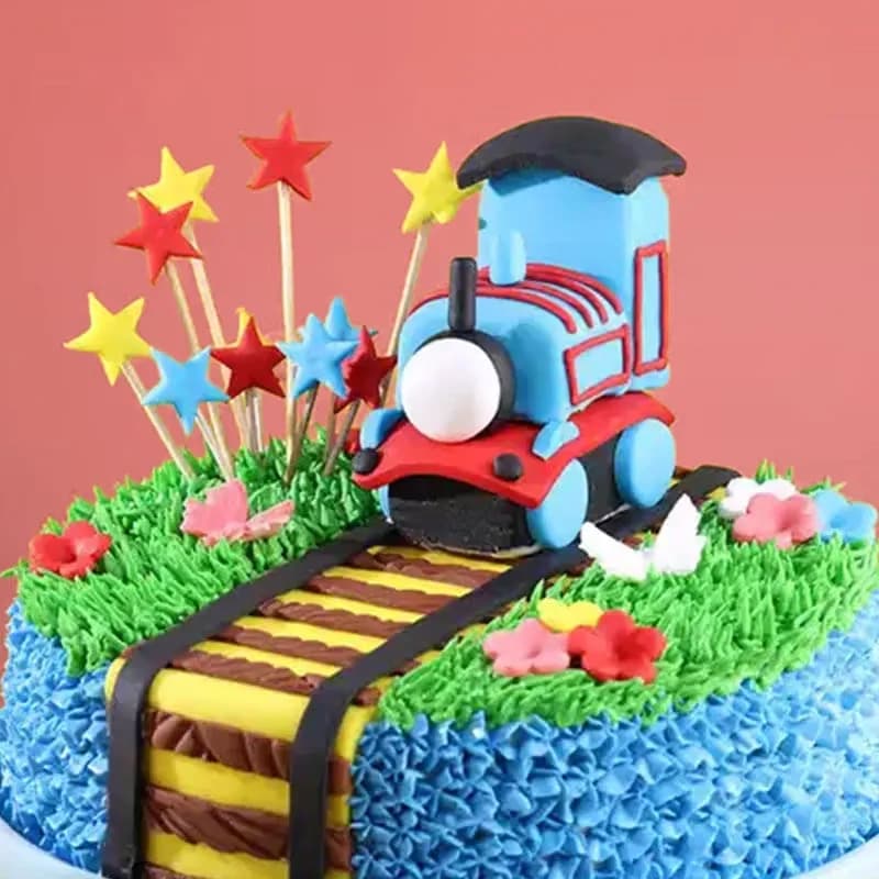 Thomas Train N Stars Theme Cake Sweet — view 2 of 3