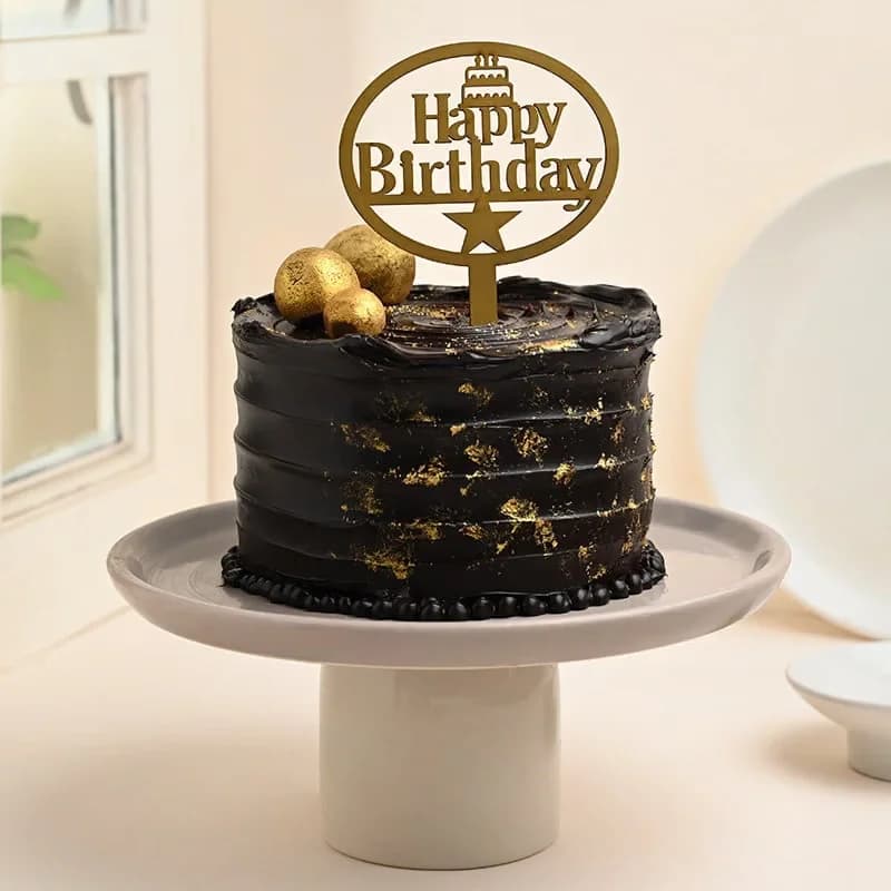 Golden Choco Balls Birthday Chocolate Cake Delice — view 2 of 4