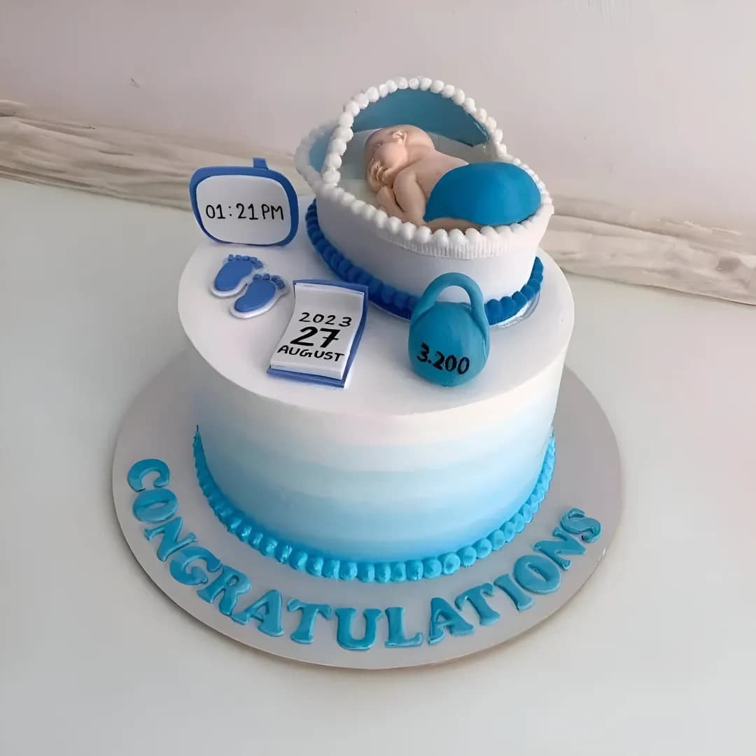 Welcome Baby Details Cake Dream — view 1 of 1