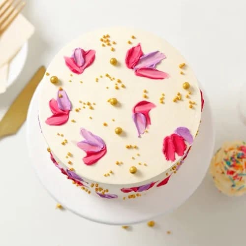 Floral Handpainted Cake Sweet — view 2 of 3