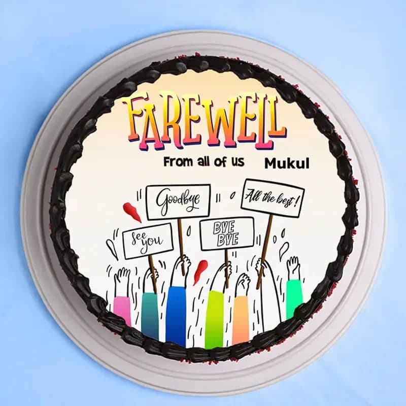 Farewell Wishes Choco Red Velvet Cake Sweet — view 3 of 3