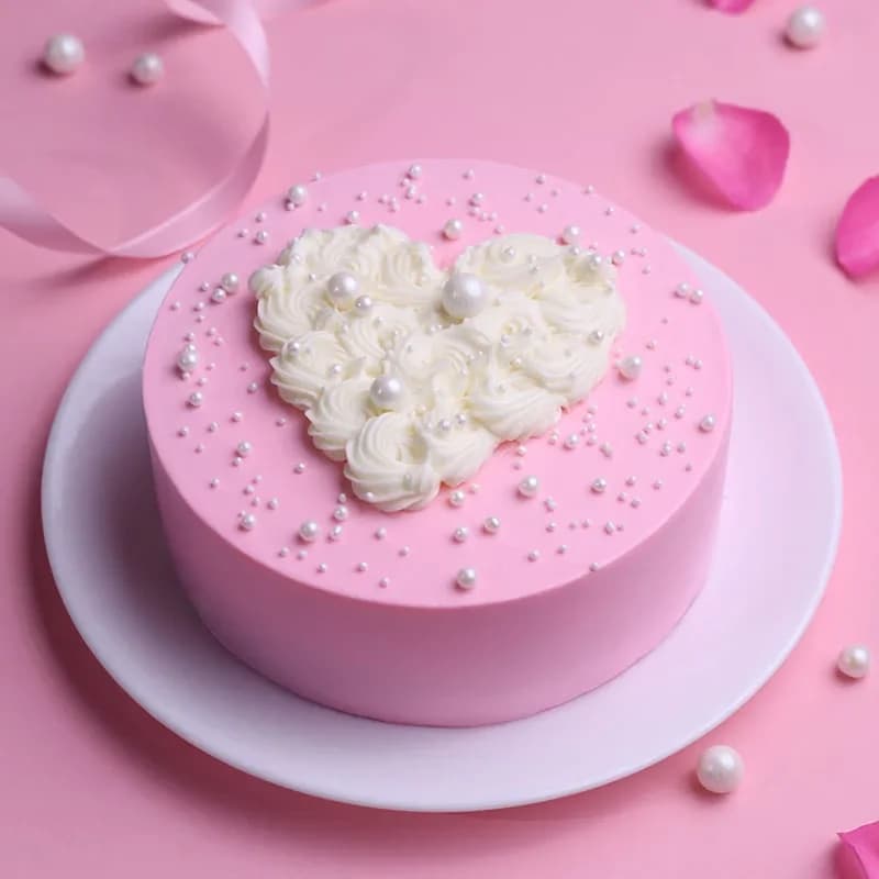 Elegant Heart Embrace Cake Delice — view 1 of 3