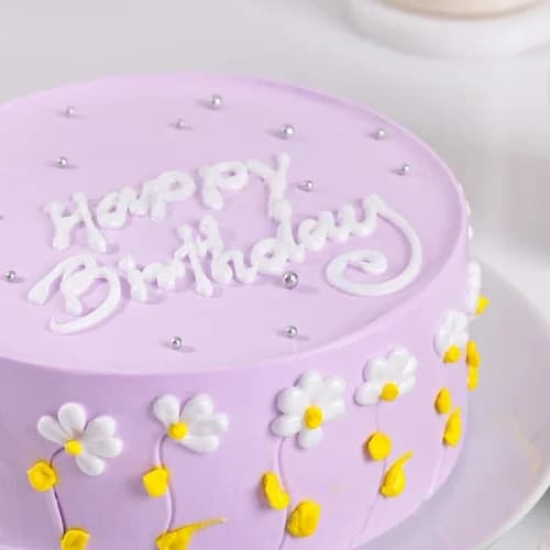 Pastel Purple Floral Cake Delice — view 3 of 3