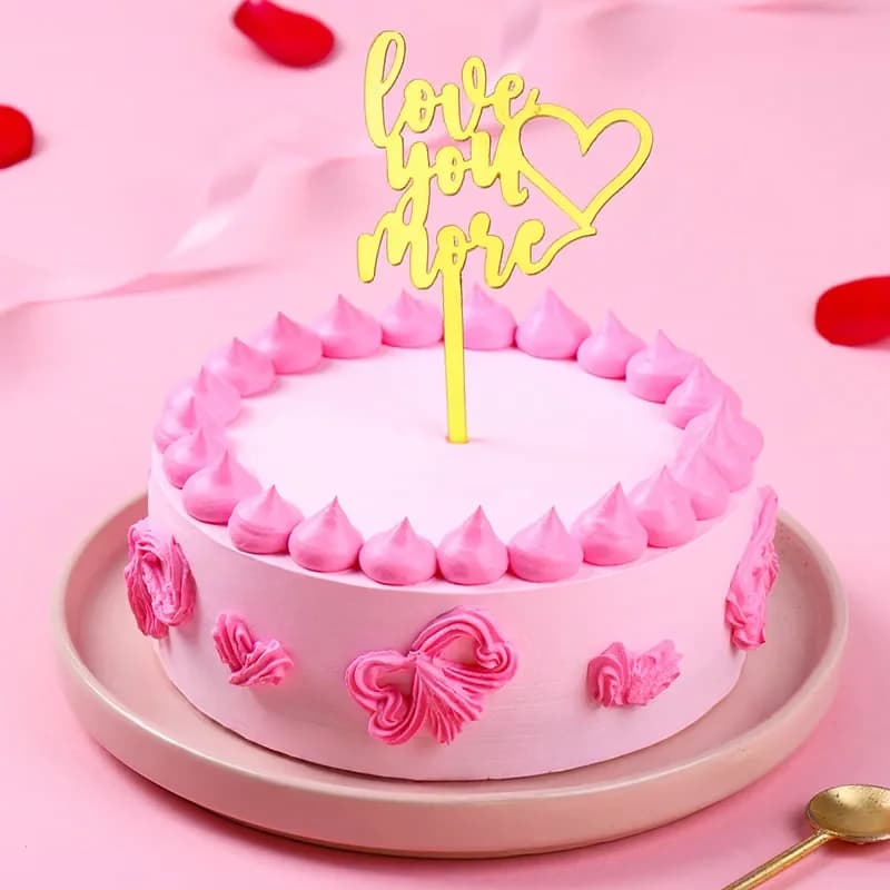 More Love Pink Swirl Chocolate Cake Delice — view 1 of 3