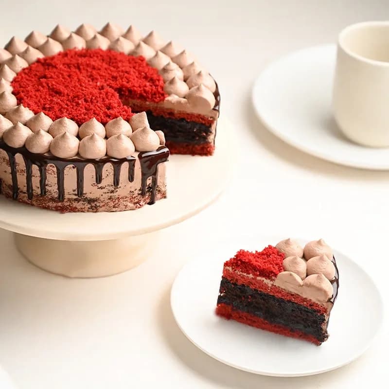 Happy Birthday Red Velvet Choco Cake Sweet — view 3 of 3