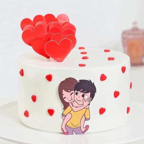 Playful Love Fondant Cake Sweet — view 2 of 3