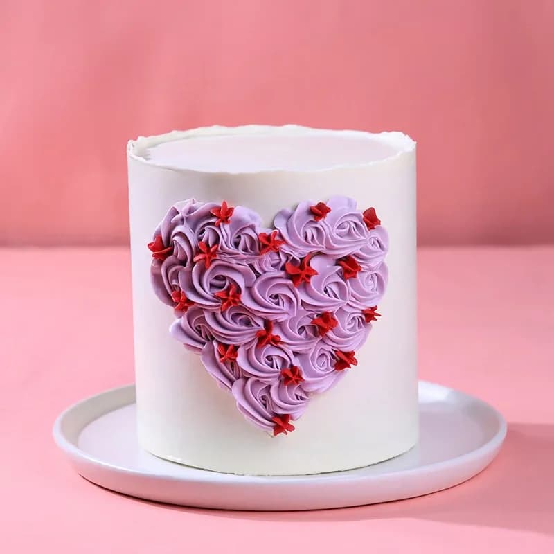 Lavender Love Heart Chocolate Cake Delice — view 3 of 3