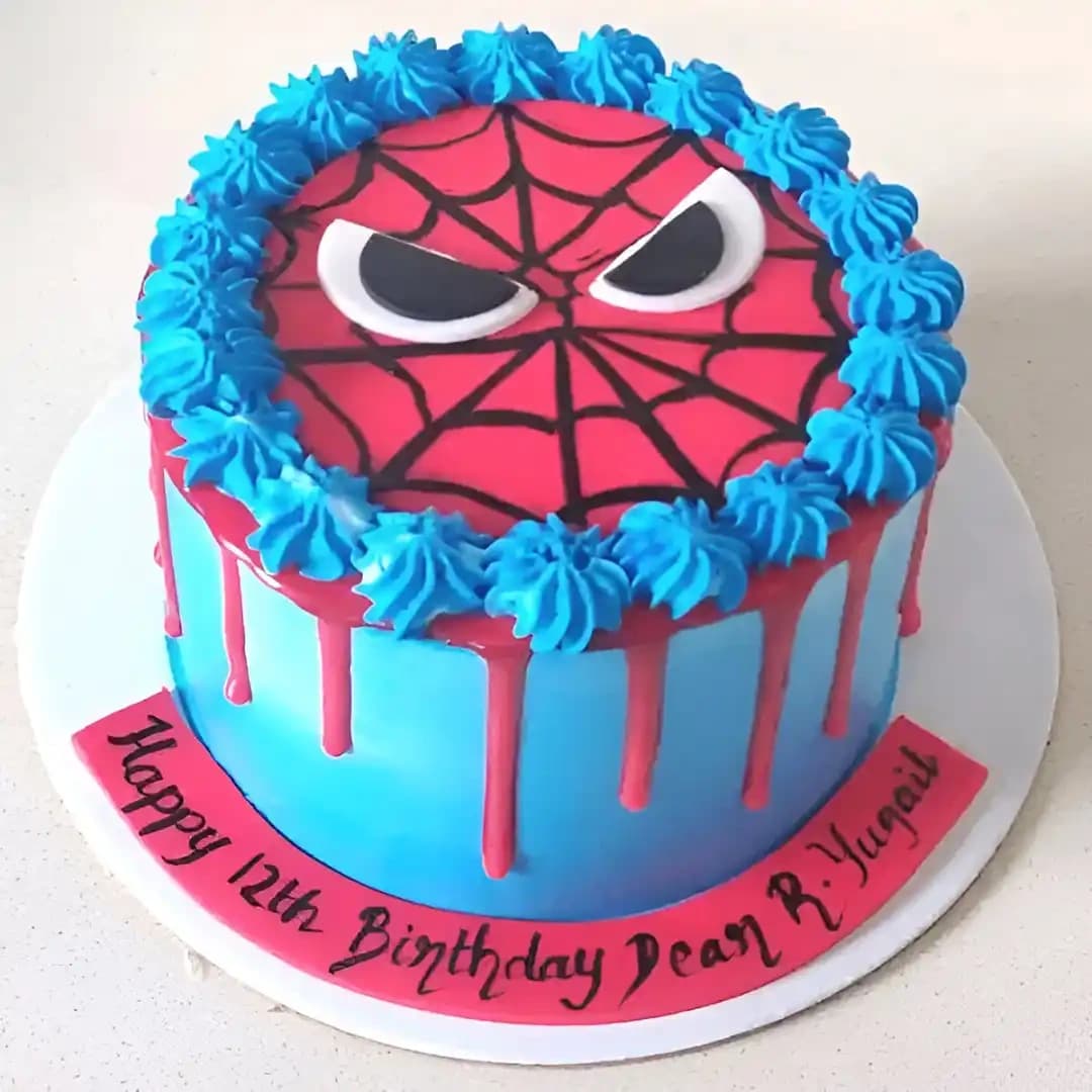 Classic Spiderman 1st Birthday Cake Spark — view 1 of 1