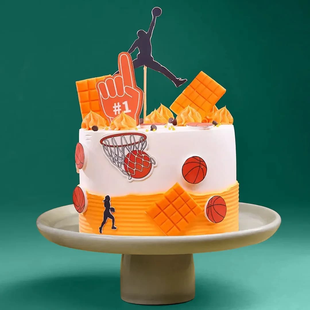 Top Fan Basketball Theme Cake Sweet — view 1 of 3