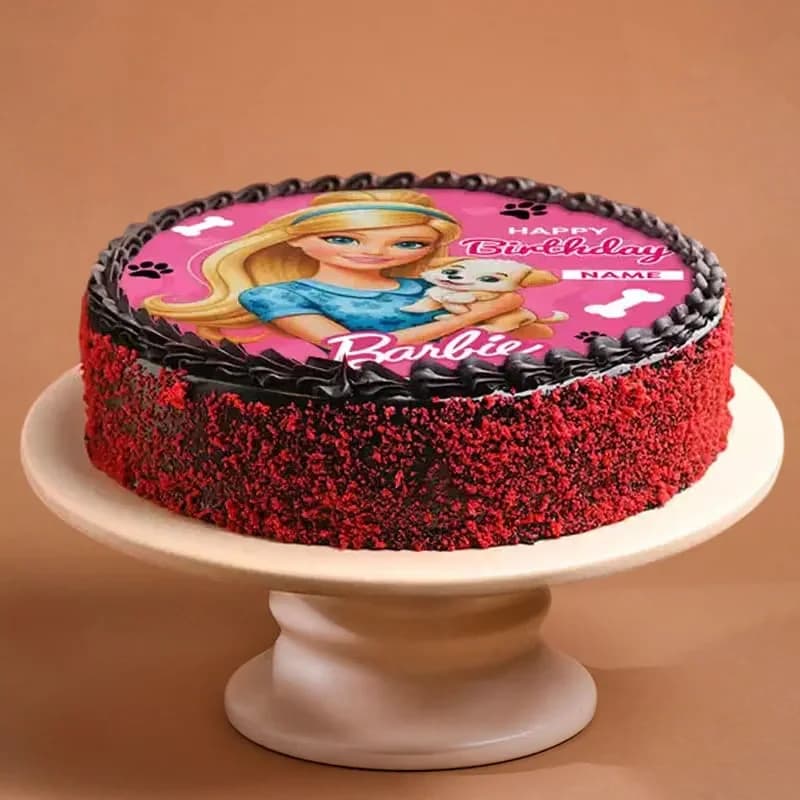 Red Velvet Barbie Celebration Cake — view 2 of 3