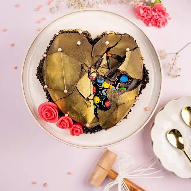 Gems Filled Heart Pinata- Truffle Sweet — view 3 of 3