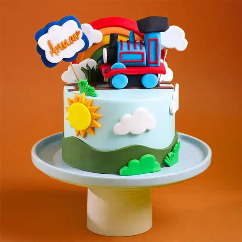 Thomas Train N Rainbow Theme Cake Delice — view 1 of 3
