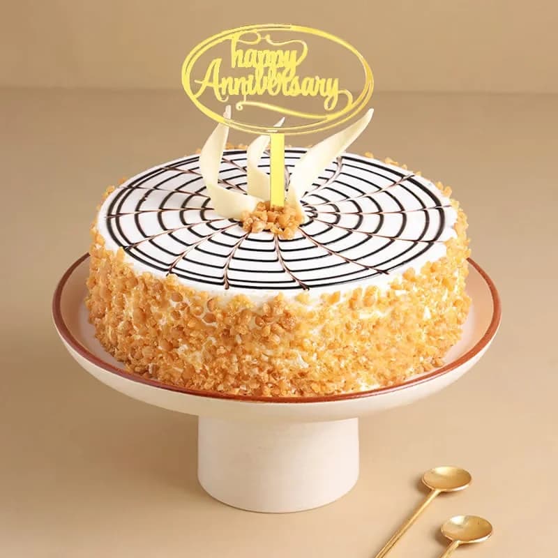 Happy Anniversary Butterscotch Cake Sweet — view 3 of 3