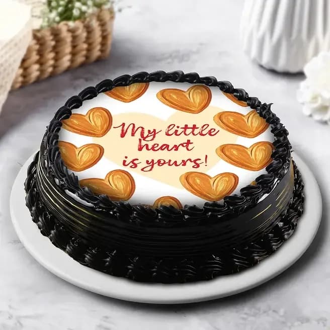 Little Hearts Eggless Bento Photo Truffle Cake Delice — view 3 of 3