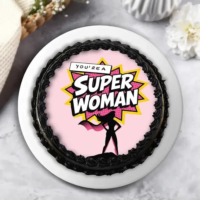 Iconic Super Women Eggless Photo Cake Delice  500g — view 3 of 3