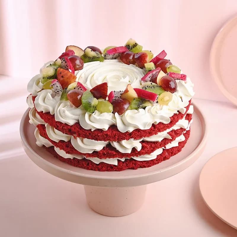 Berry Bliss Fruit Red Velvet Cake Delice — view 3 of 3