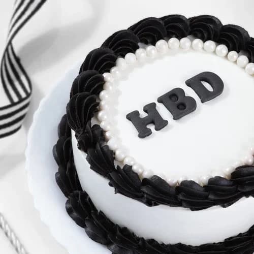 Classic Black And White Cake Delice — view 2 of 3