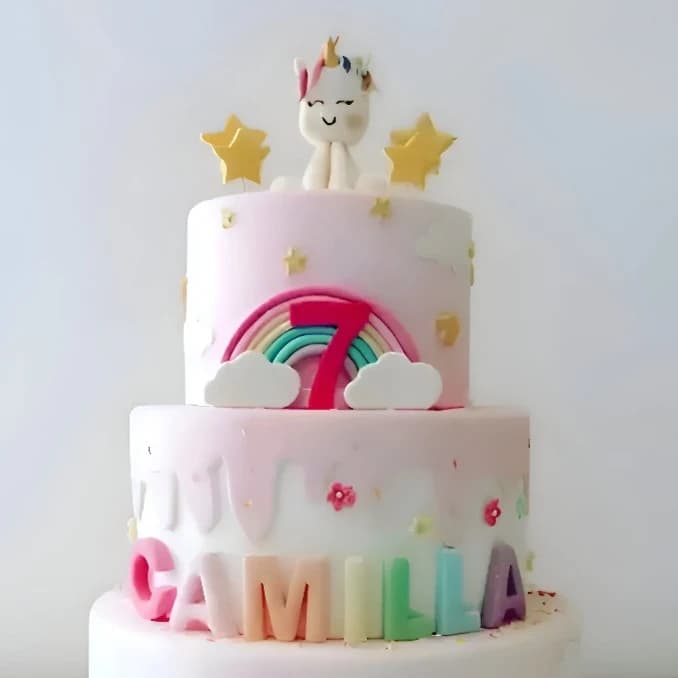 3 Tier Unicorn Cake Charm — view 2 of 2