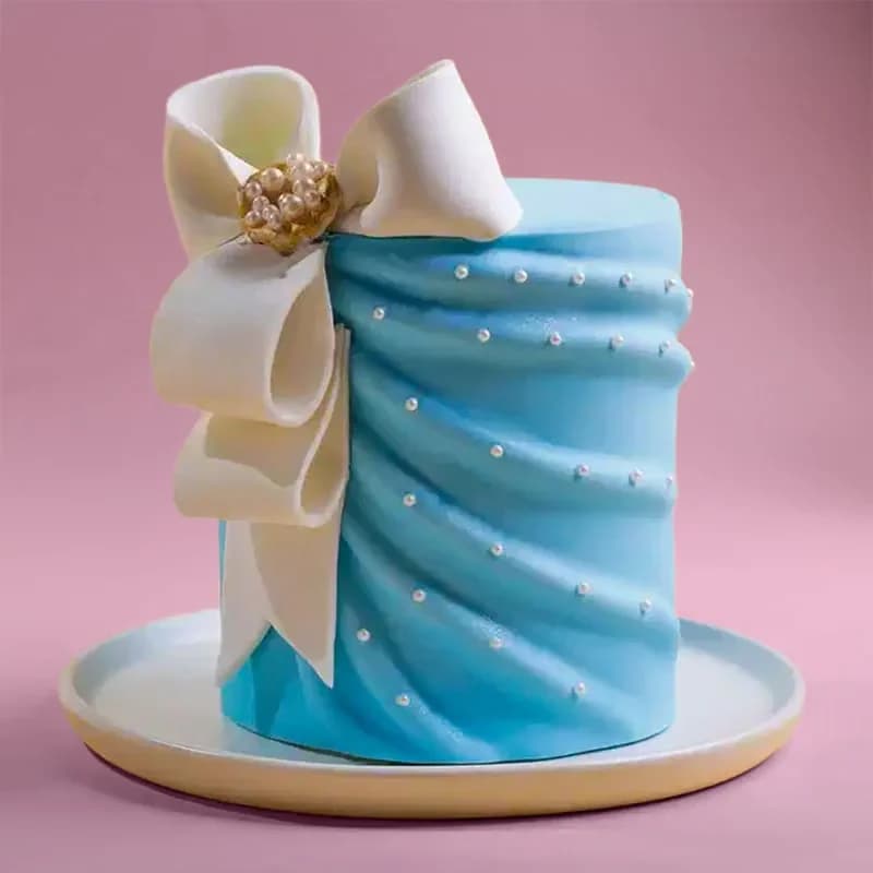 Pearls N Drapes Bow Cake Sweet — view 3 of 3