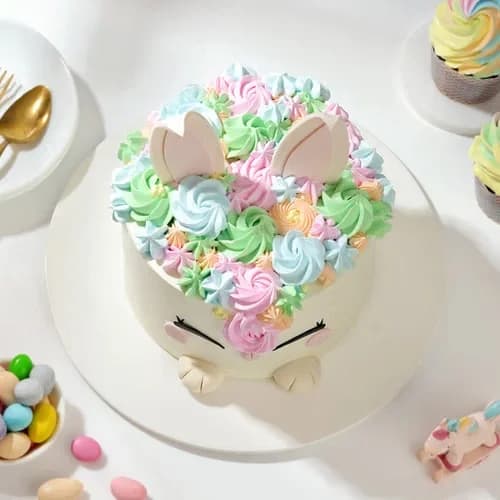 Whimsical Bunny Pastel Cake Sweet — view 2 of 2