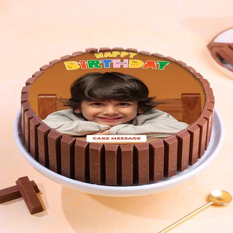 Kitkat N Gems Delicious Photo Cake Delice — view 1 of 3