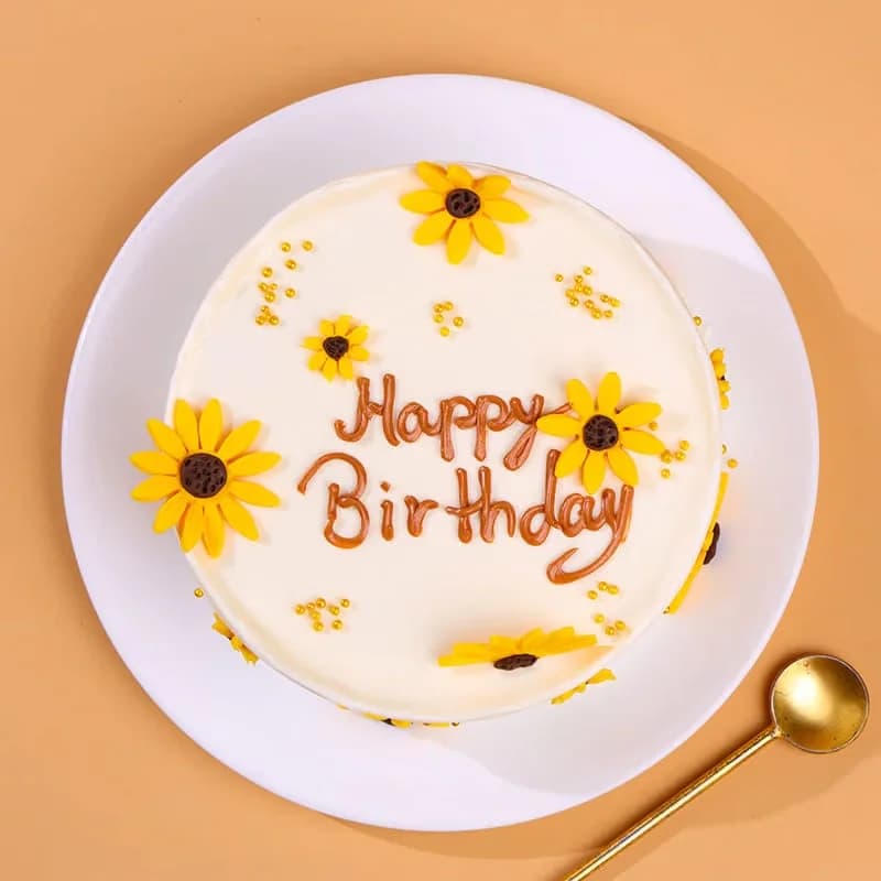 Sunflower Birthday Delight Cake Sweet — view 3 of 3
