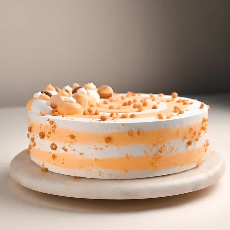 Butterscotch Cake With Birthday Topper Sweet — view 3 of 3
