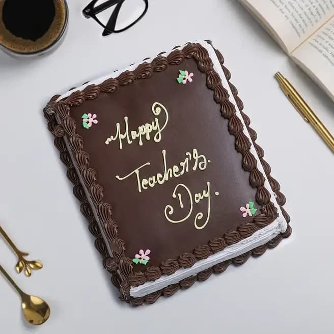 Teacher’s Day Chocolate Truffle Book Eggless Cake Sweet : 2 Kg — view 2 of 3