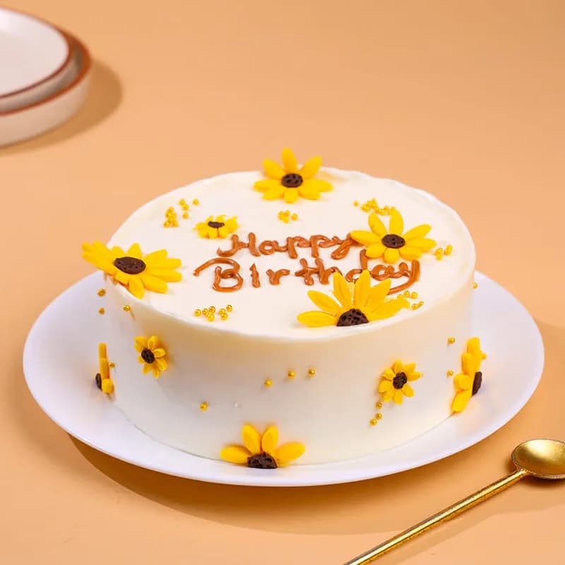Sunflower Birthday Delight Cake Sweet — view 2 of 3
