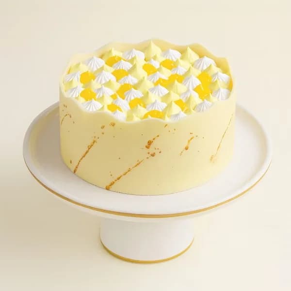 Tropical Pineapple Swirl Cream Cake Delice — view 1 of 3