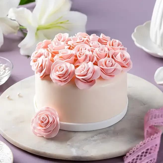 Decadent Floral Truffle Cake Delice  2 Kg — view 2 of 3