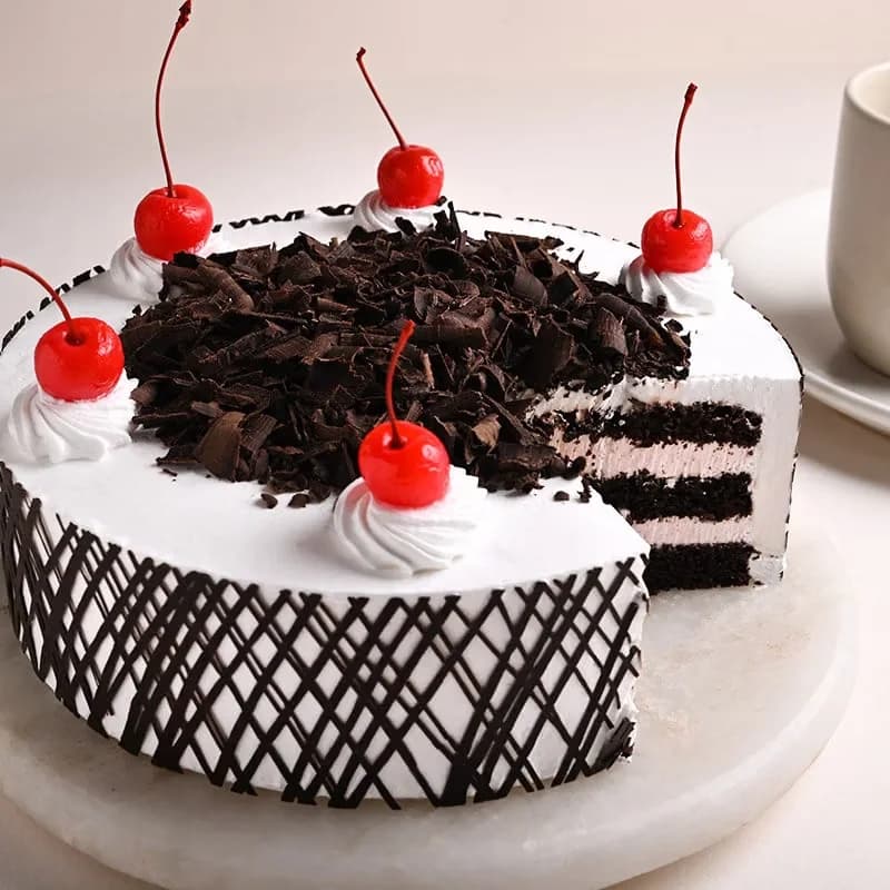 Decadent Black Forest Cake With Birthday Topper Sweet — view 2 of 3