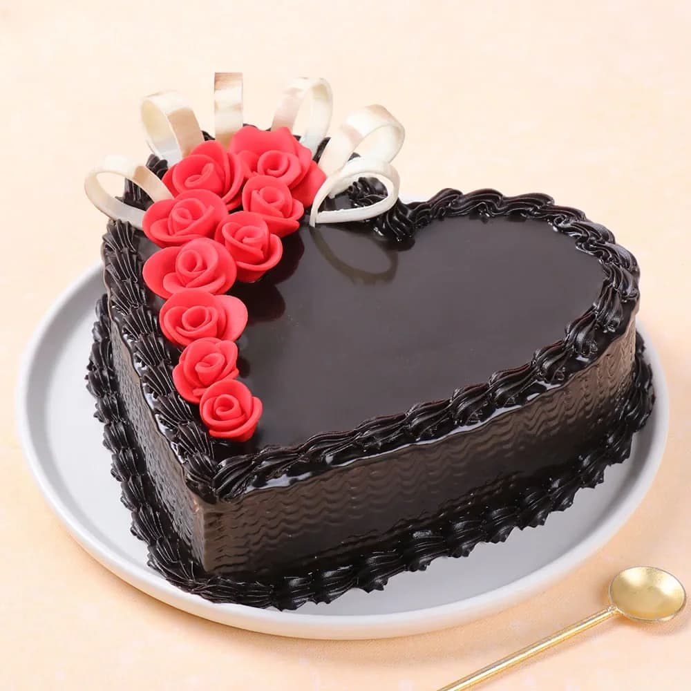 Chocolate Heart Delight with Red Roses Sweet — view 2 of 3