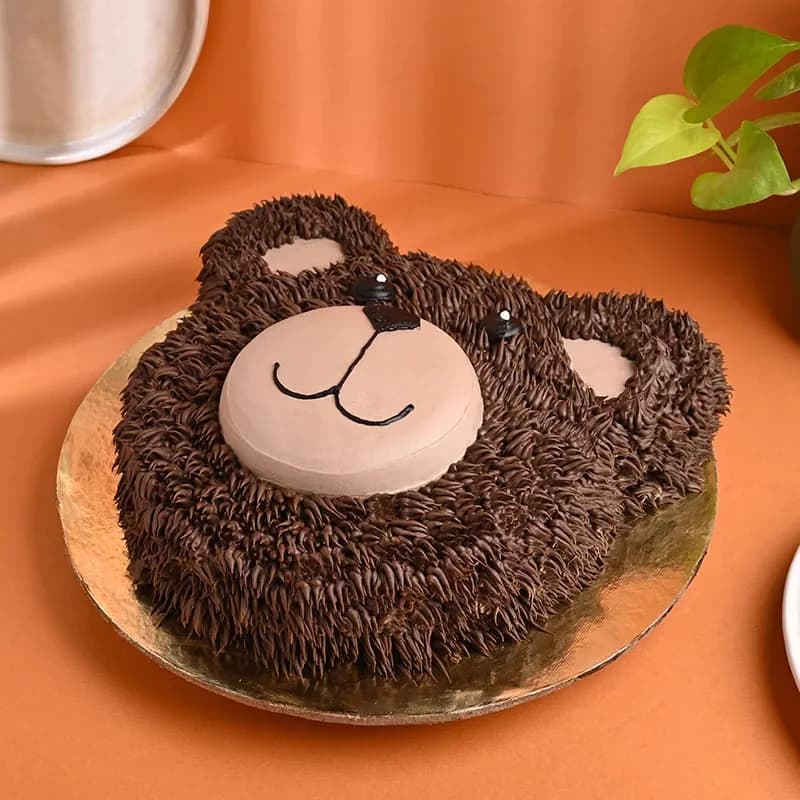 Playful Bear Face Designer Theme Cake Delice — view 1 of 4