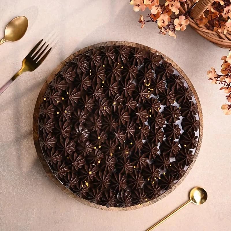 Chocolate Cake With Golden Sprinkles Delice — view 2 of 3