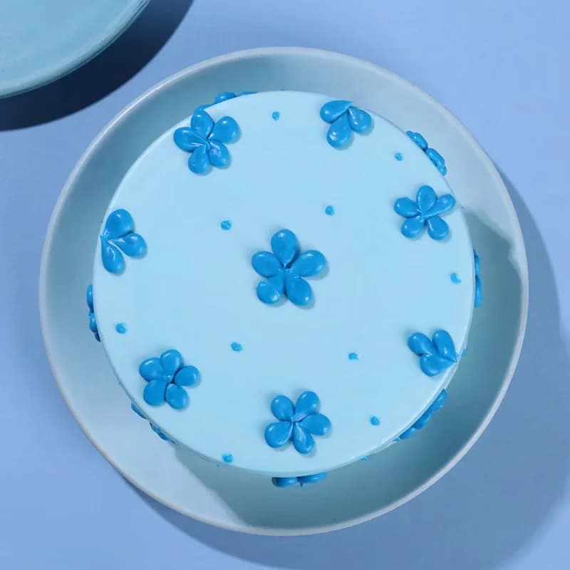 Blue Blossom Chocolate Cake Sweet — view 3 of 3