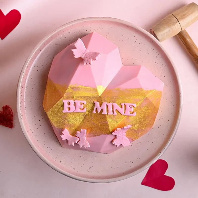 Golden Blush Pinata Heart Cake Sweet — view 3 of 3