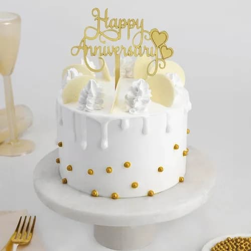 Yummy Pineapple Anniversary Special Cake Sweet — view 1 of 2