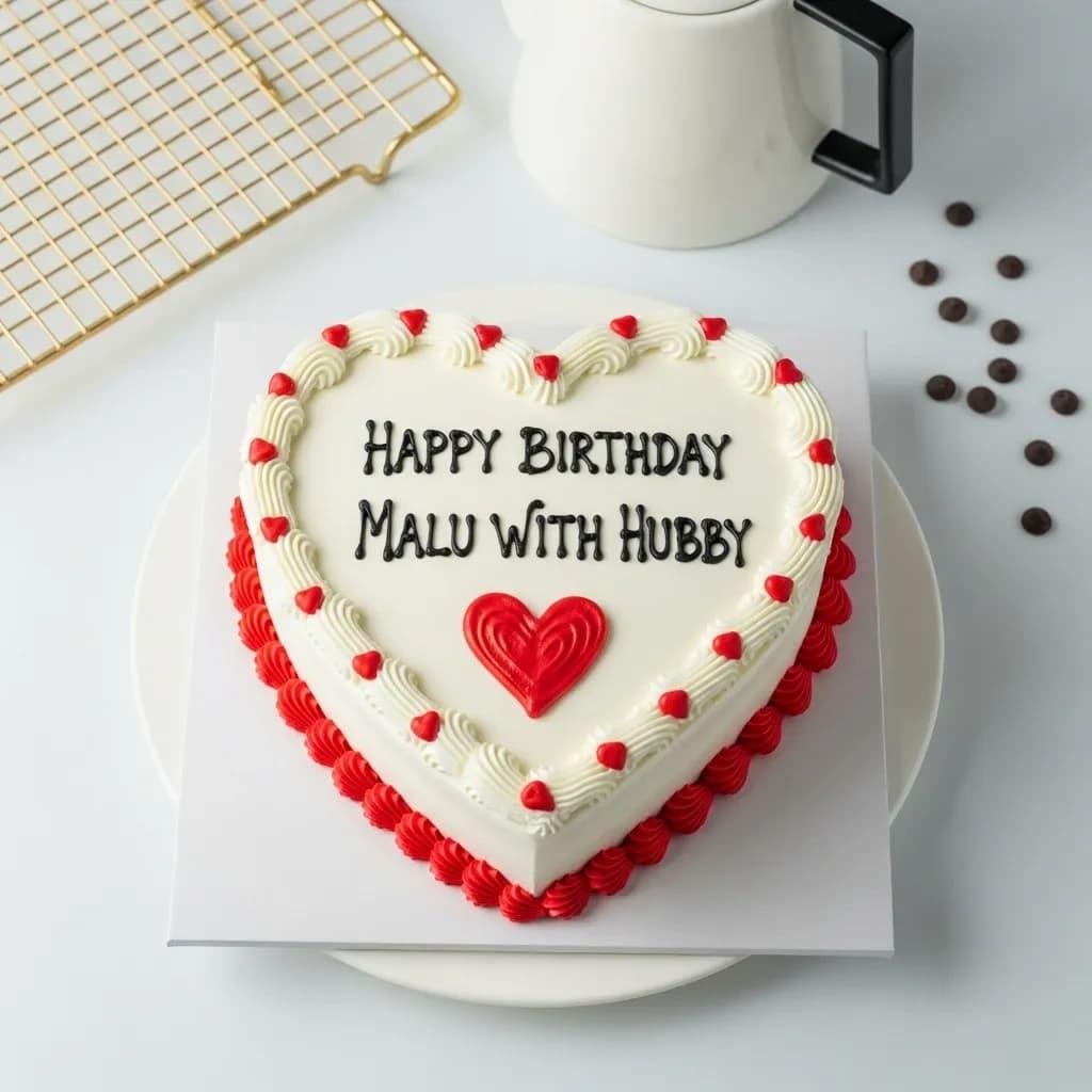 Tempting Red Velvet Anniversary Cake Sweet — view 2 of 3