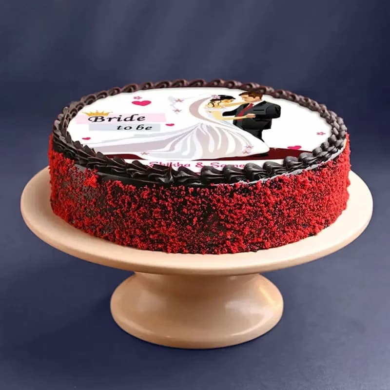 Red Velvet Bride To Be Cake Delice — view 2 of 3